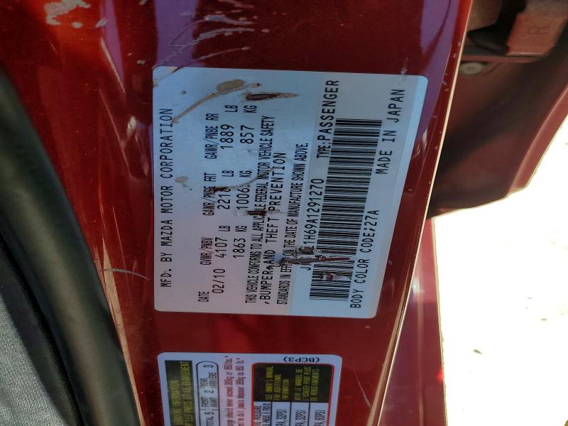 Продажа на аукционе авто 2010 Mazda 3, vin: JM1BL1H69A1291270, номер лота: 61973916
