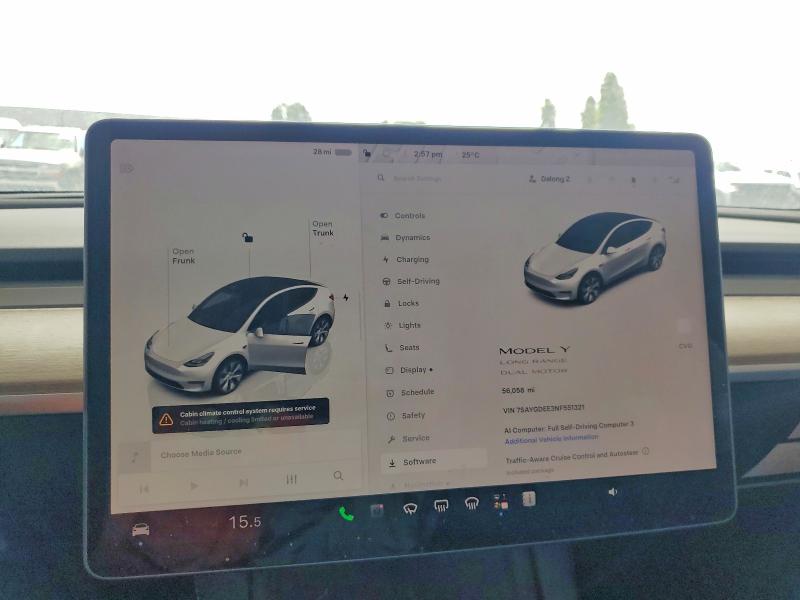 Продаж на аукціоні авто 2022 Tesla Model Y, vin: 7SAYGDEE3NF551321, номер лоту: 61744566