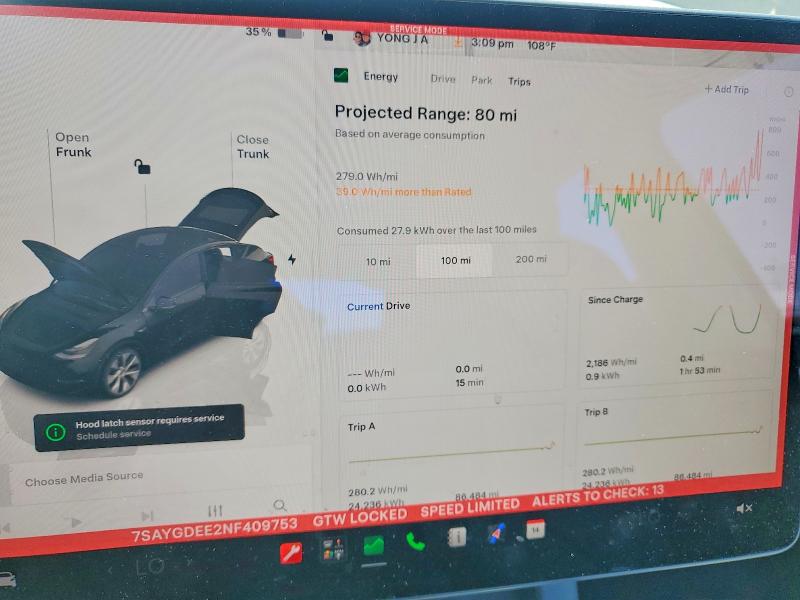 Продажа на аукционе авто 2022 Tesla Model Y, vin: 7SAYGDEE2NF409753, номер лота: 60834696