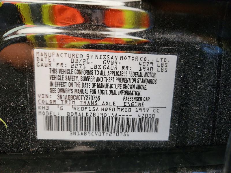Продажа на аукционе авто 2026 Nissan Sentra, vin: 3N1AB9CV0TY270756, номер лота: 60516326