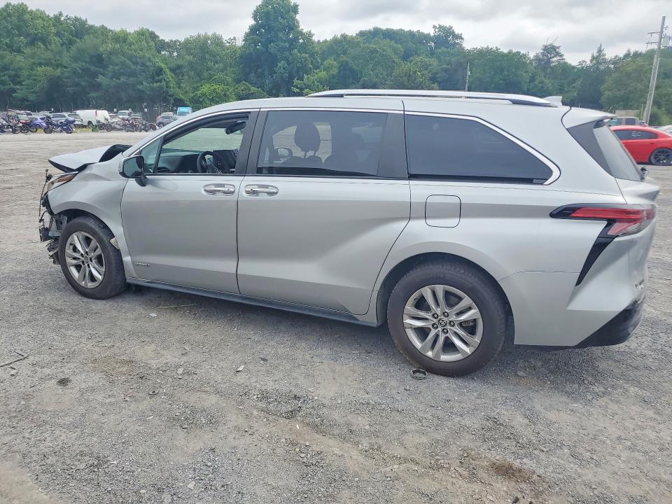 61935816 :رقم المزاد ، 5TDZSKFC9MS005148 vin ، 2021 Toyota Sienna مزاد بيع