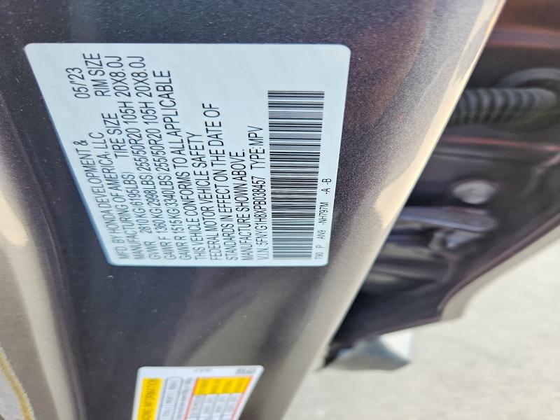 Продажа на аукционе авто 2023 Honda Pilot, vin: 5FNYG1H8XPB038457, номер лота: 60860826