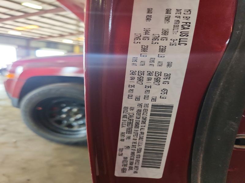 Aukcja sprzedaży 2016 Jeep Patriot, vin: 1C4NJRFB8GD706989, numer aukcji: 60613576