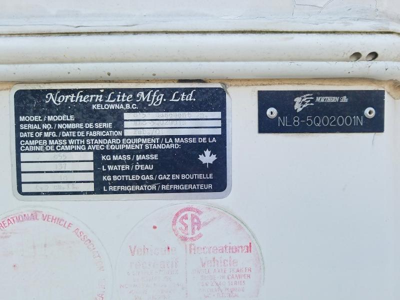 2001 'other Rv' Ss Camper მანქანა იყიდება აუქციონზე, vin: NL85Q02001N, აუქციონის ნომერი: 58691556