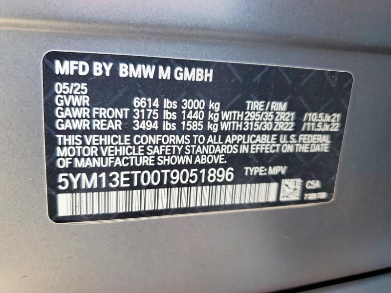 62691276 :رقم المزاد ، 5YM13ET00T9051896 vin ، 2026 Bmw X5 مزاد بيع