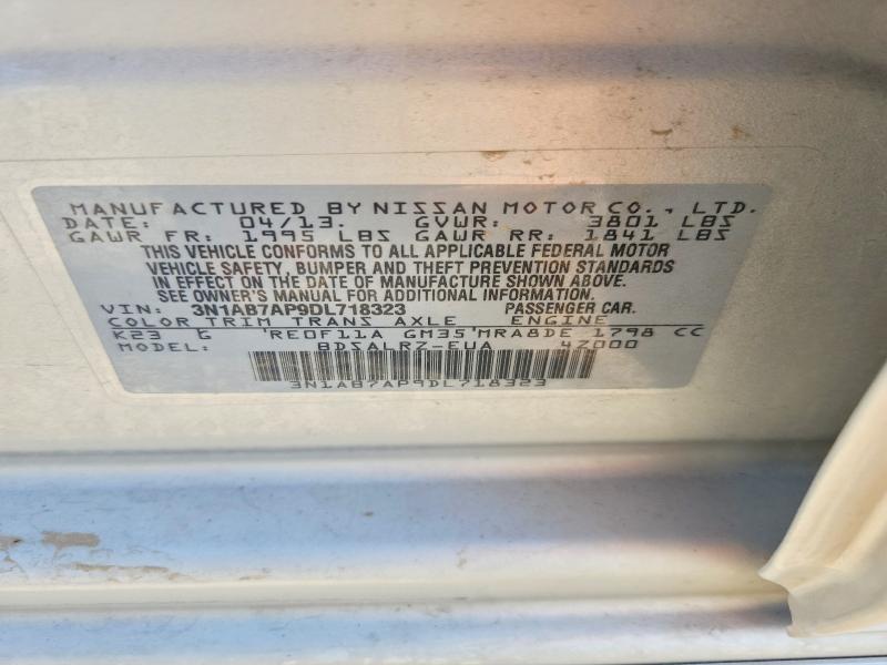 Продажа на аукционе авто 2013 Nissan Sentra, vin: 3N1AB7AP9DL718323, номер лота: 60700456
