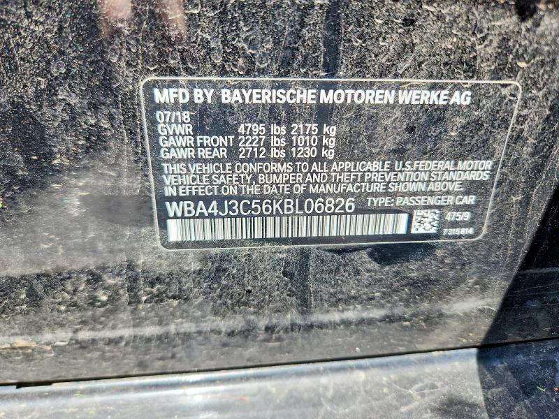 Продажа на аукционе авто 2019 Bmw 430xi, vin: WBA4J3C56KBL06826, номер лота: 62357566
