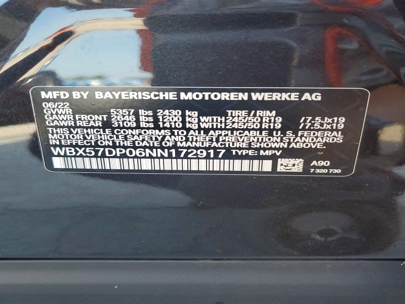 Продажа на аукционе авто 2022 Bmw X3, vin: WBX57DP06NN172917, номер лота: 59920956