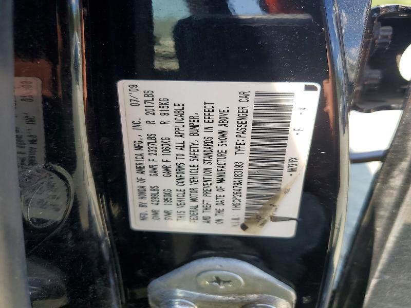 Продажа на аукционе авто 2009 Honda Accord, vin: 1HGCP26479A183193, номер лота: 63333746