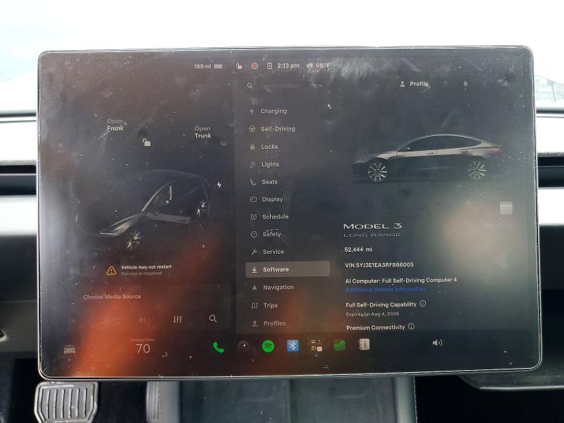 Aukcja sprzedaży 2024 Tesla Model 3, vin: 5YJ3E1EA3RF866005, numer aukcji: 62674546