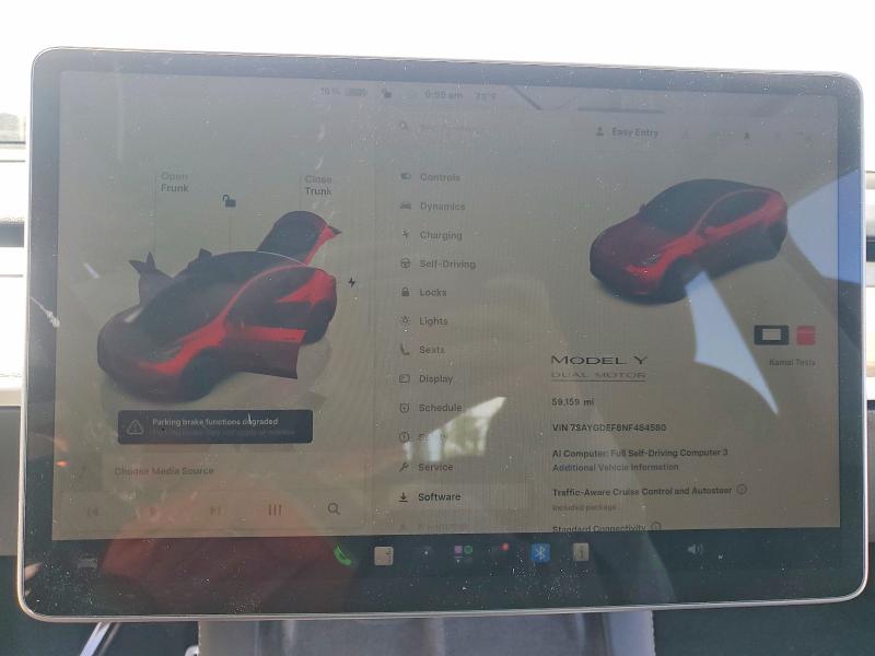 Продаж на аукціоні авто 2022 Tesla Model Y, vin: 7SAYGDEF8NF484580, номер лоту: 60274466