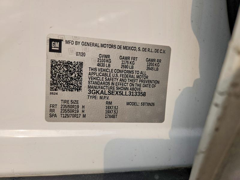Продажа на аукционе авто 2020 Gmc Terrain, vin: 3GKALSEX5LL313358, номер лота: 59291956