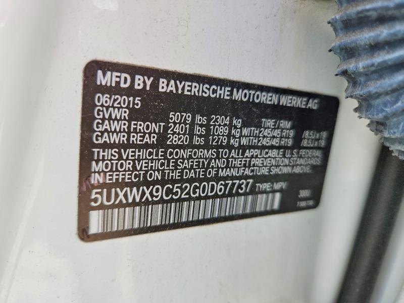 Aukcja sprzedaży 2016 Bmw X3, vin: 5UXWX9C52G0D67737, numer aukcji: 60807856