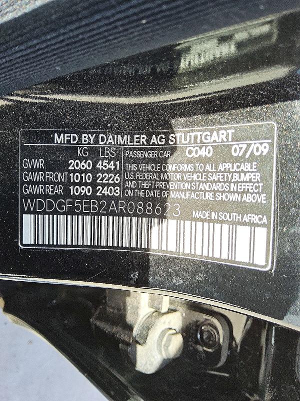 Продаж на аукціоні авто 2010 Mercedes-benz C, vin: WDDGF5EB2AR088623, номер лоту: 60182526
