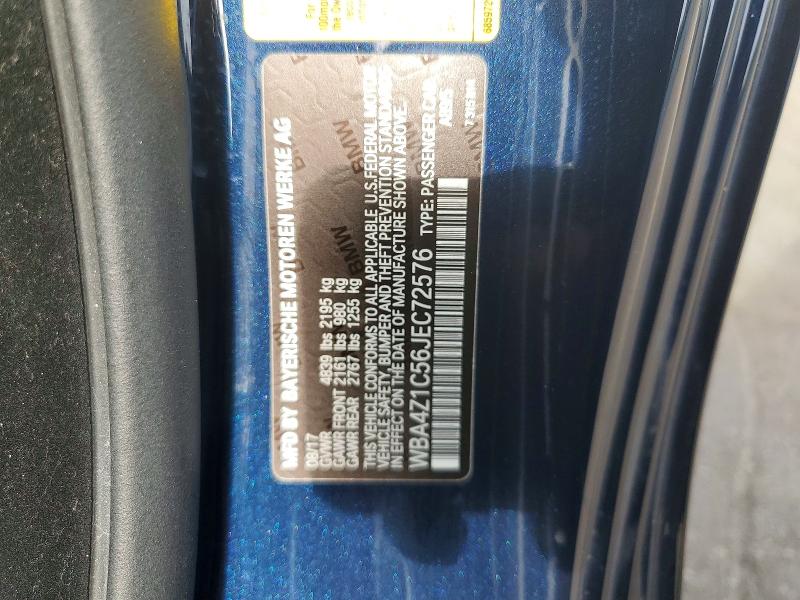 Aukcja sprzedaży 2018 Bmw 430i, vin: WBA4Z1C56JEC72576, numer aukcji: 63559436