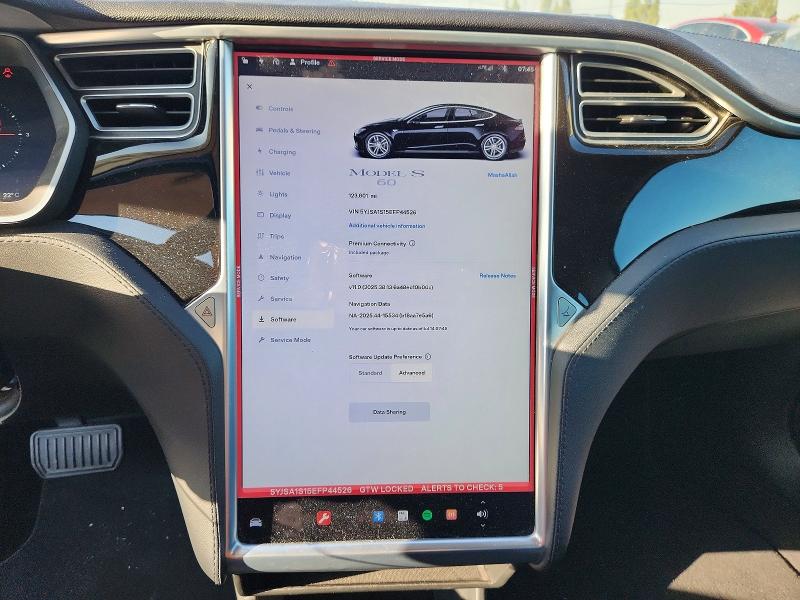 Продажа на аукционе авто 2014 Tesla Model S, vin: 5YJSA1S15EFP44526, номер лота: 61018796
