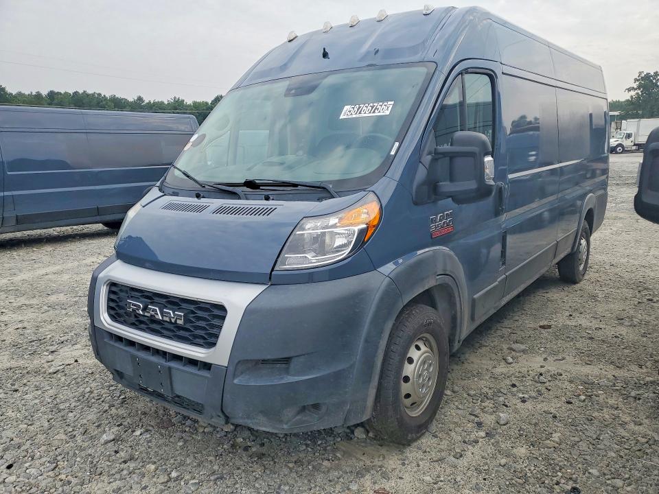 58766756 :رقم المزاد ، 3C6MRVJG1ME536380 vin ، 2021 Ram Promaster 3500 مزاد بيع