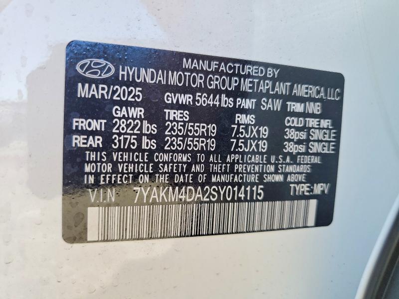Aukcja sprzedaży 2025 Hyundai Ioniq 5, vin: 7YAKM4DA2SY014115, numer aukcji: 85974715