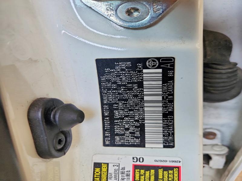 2016 Toyota Corolla მანქანა იყიდება აუქციონზე, vin: 2T1BURHE0GC710579, აუქციონის ნომერი: 61679556