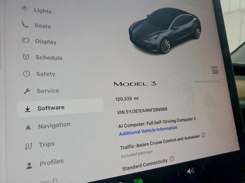 Продажа на аукционе авто 2022 Tesla Model 3, vin: 5YJ3E1EA9NF289068, номер лота: 60062186