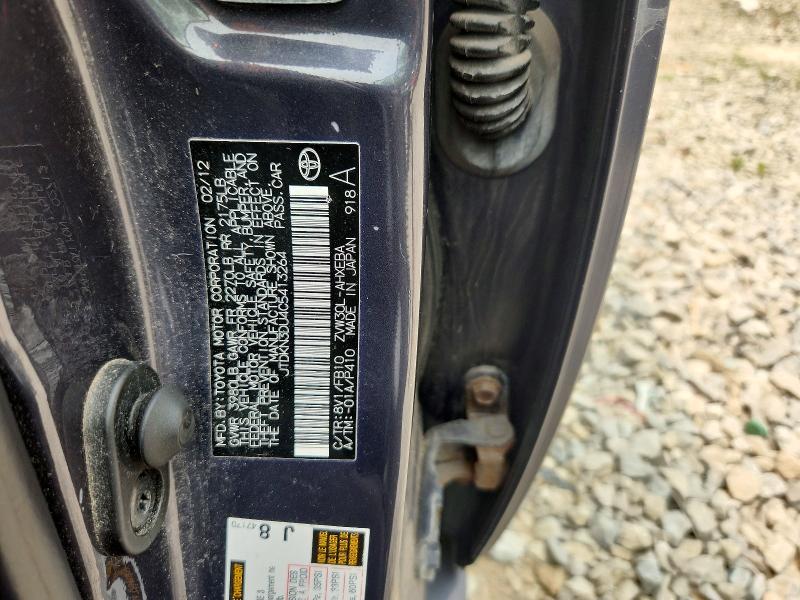 Продаж на аукціоні авто 2012 Toyota Prius, vin: JTDKN3DU4C5413264, номер лоту: 61666856