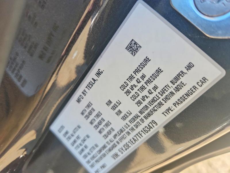 2026 Tesla Model 3 მანქანა იყიდება აუქციონზე, vin: 5YJ3E1EA7TF163479, აუქციონის ნომერი: 59371746