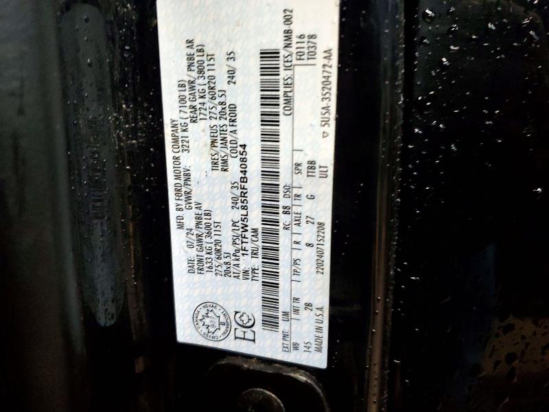 Продажа на аукционе авто 2024 Ford F150, vin: 1FTFW5L85RFB40854, номер лота: 61489146