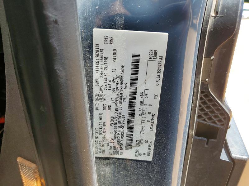 Aukcja sprzedaży 2020 Ford Transit, vin: 1FTBR3X8XLKB27066, numer aukcji: 60793266