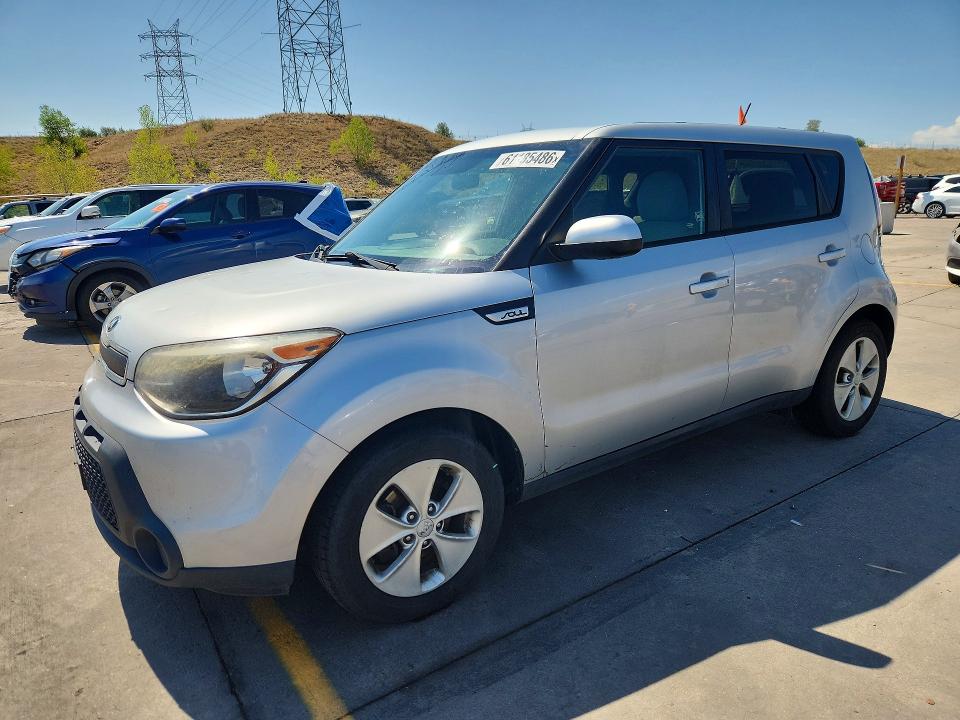 2015 Kia Soul მანქანა იყიდება აუქციონზე, vin: KNDJN2A29F7787208, აუქციონის ნომერი: 61185486