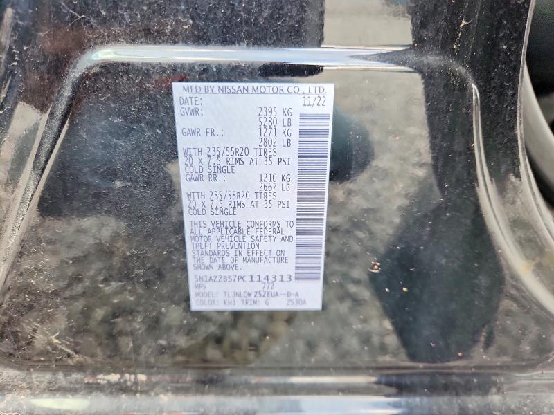 Aukcja sprzedaży 2023 Nissan Murano, vin: 5N1AZ2BS7PC114313, numer aukcji: 61772766