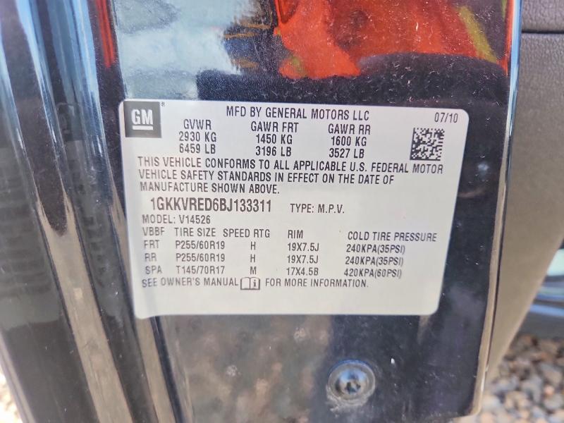 61048946 :رقم المزاد ، 1GKKVRED6BJ133311 vin ، 2011 Gmc Acadia مزاد بيع