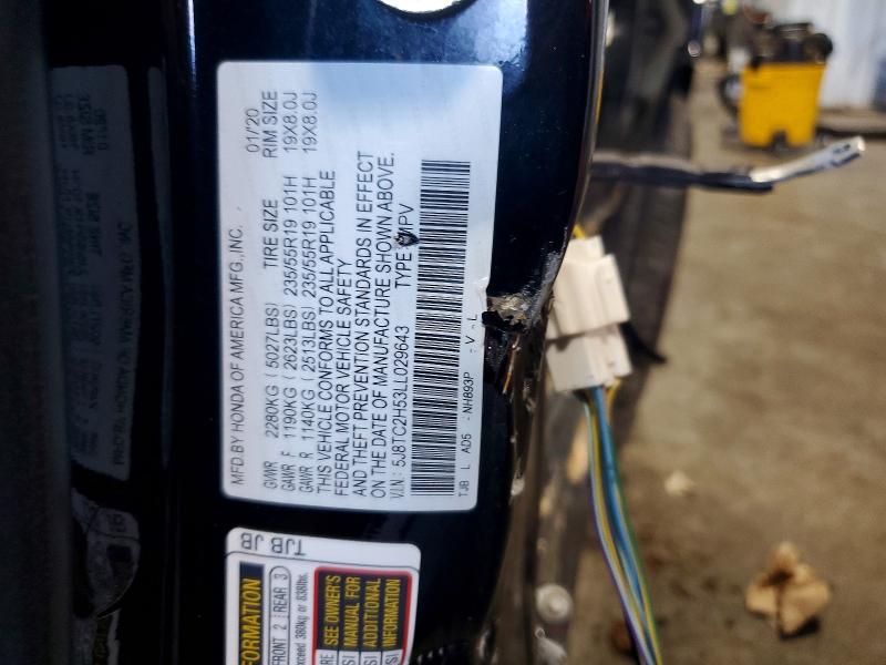 2020 Acura Rdx მანქანა იყიდება აუქციონზე, vin: 5J8TC2H53LL029643, აუქციონის ნომერი: 63347986