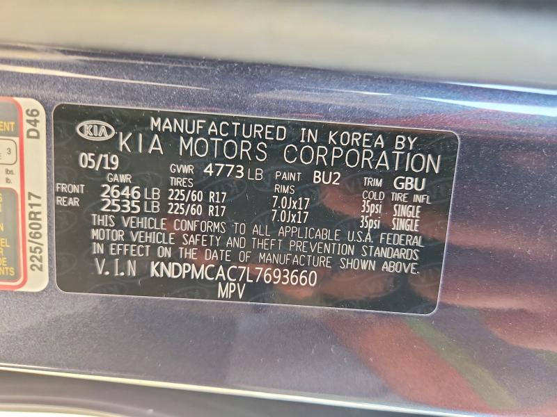 Aukcja sprzedaży 2020 Kia Sportage, vin: KNDPMCAC7L7693660, numer aukcji: 61381356