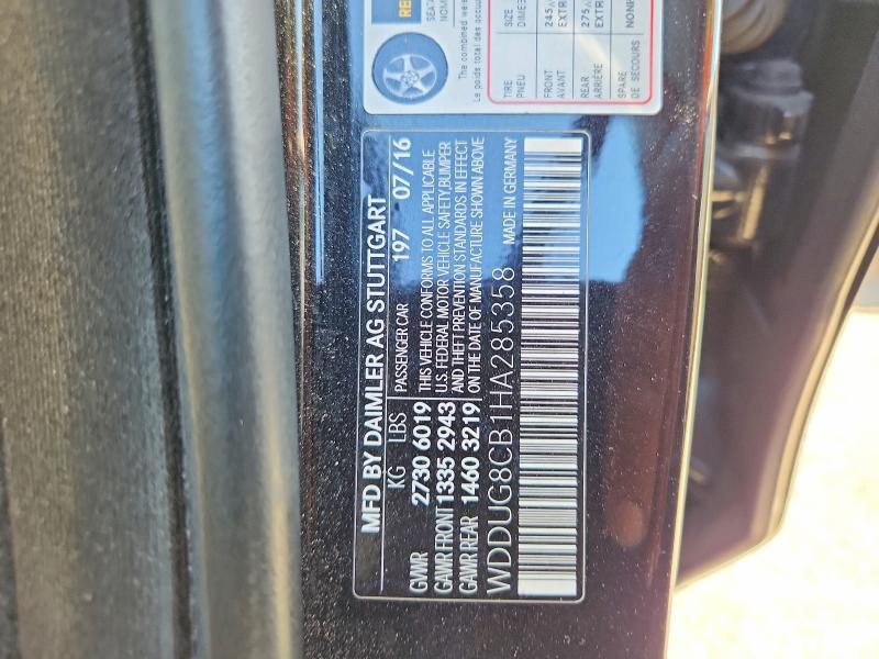 Продаж на аукціоні авто 2017 Mercedes-benz S, vin: WDDUG8CB1HA285358, номер лоту: 61626106