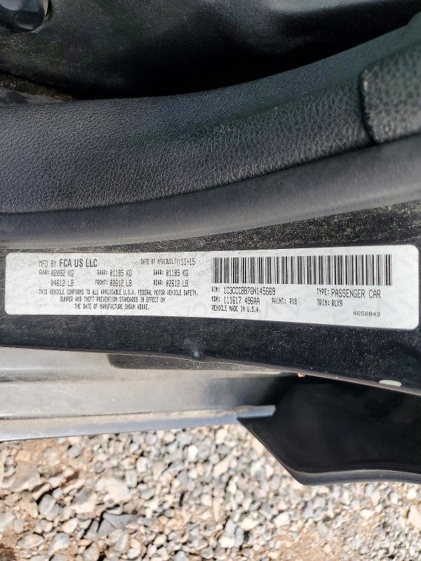 2016 Chrysler 200 მანქანა იყიდება აუქციონზე, vin: 1C3CCCBB7GN145669, აუქციონის ნომერი: 62839036