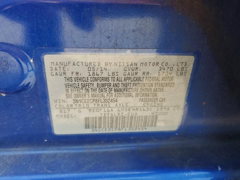 Aukcja sprzedaży 2015 Nissan Versa Note, vin: 3N1CE2CP8FL352454, numer aukcji: 62024406