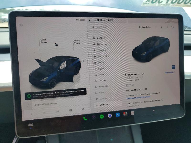 Продаж на аукціоні авто 2024 Tesla Model Y, vin: 7SAYGDEE1RA215170, номер лоту: 60880796
