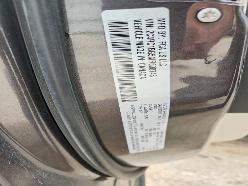Продажа на аукционе авто 2021 Chrysler Pacifica, vin: 2C4RC1BG5MR600748, номер лота: 62872366