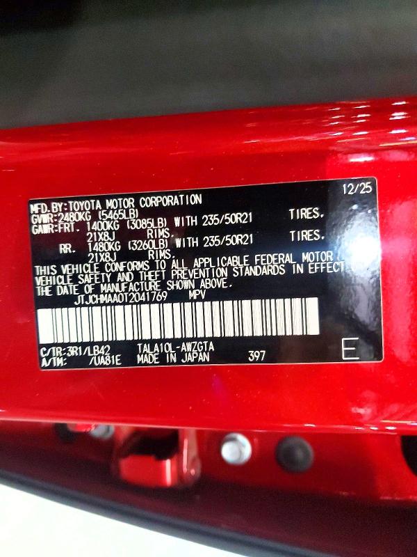 2026 Lexus Rx 350 მანქანა იყიდება აუქციონზე, vin: JTJCHMAA0T2041769, აუქციონის ნომერი: 62567876