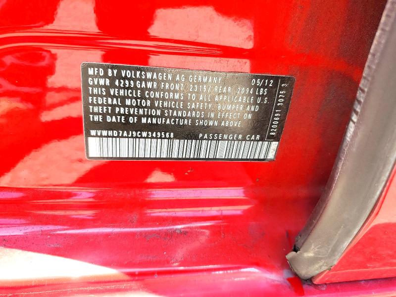 Продаж на аукціоні авто 2012 Volkswagen Gti 4d 2.0t Ab, vin: WVWHD7AJ9CW349568, номер лоту: 85971085