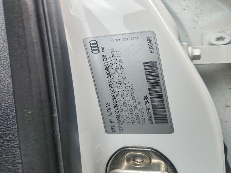 60733166 :رقم المزاد ، WAUACGFF8F1094984 vin ، 2015 Audi A3 مزاد بيع