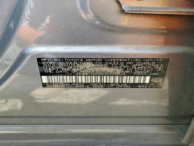 Продажа на аукционе авто 2014 Lexus Is, vin: JTHBE1D22E5003504, номер лота: 61356626