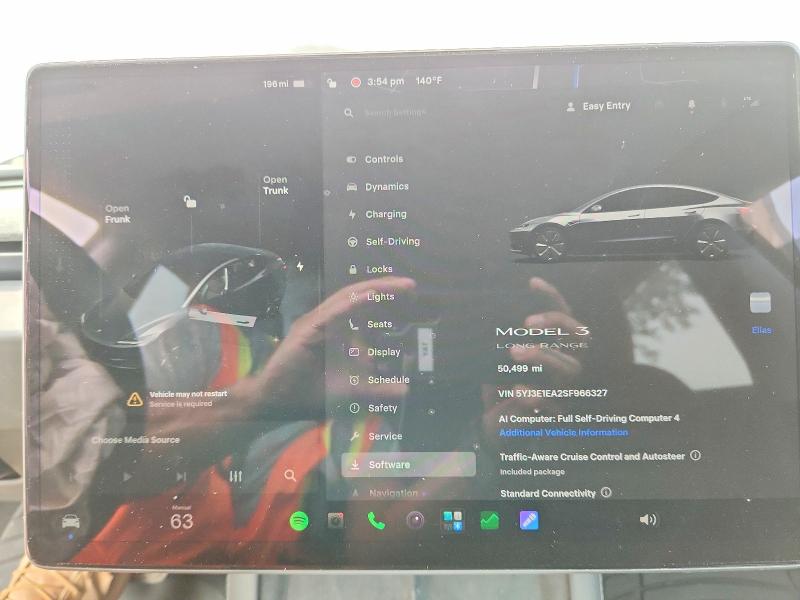 Продажа на аукционе авто 2025 Tesla Model 3, vin: 5YJ3E1EA2SF966327, номер лота: 57595666