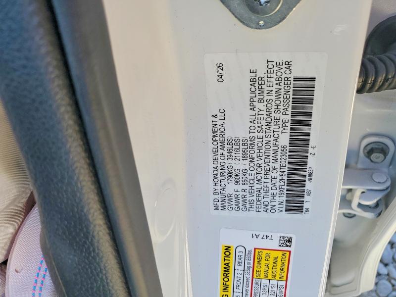 Продаж на аукціоні авто 2026 Honda Civic, vin: 19XFL2H84TE023056, номер лоту: 62252716