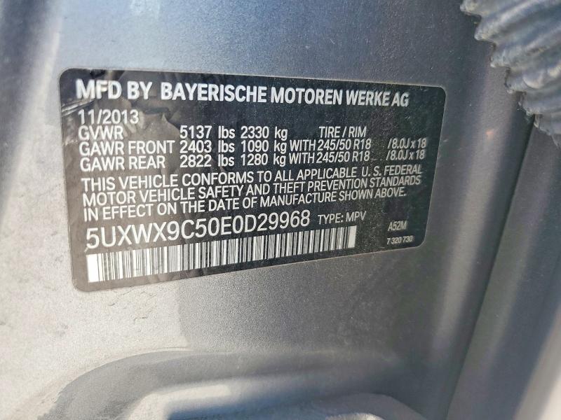 Продажа на аукционе авто 2014 Bmw X3, vin: 5UXWX9C50E0D29968, номер лота: 59337616