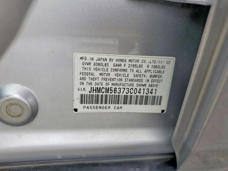 Aukcja sprzedaży 2003 Honda Accord, vin: JHMCM56373C041341, numer aukcji: 60005446