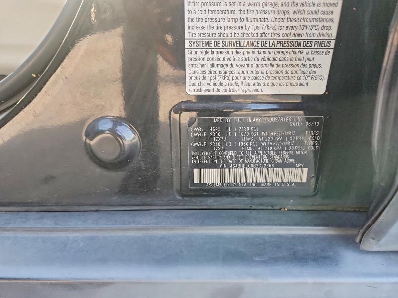 61344306 :رقم المزاد ، 4S4BRELC0B2322366 vin ، 2011 Subaru Outback مزاد بيع