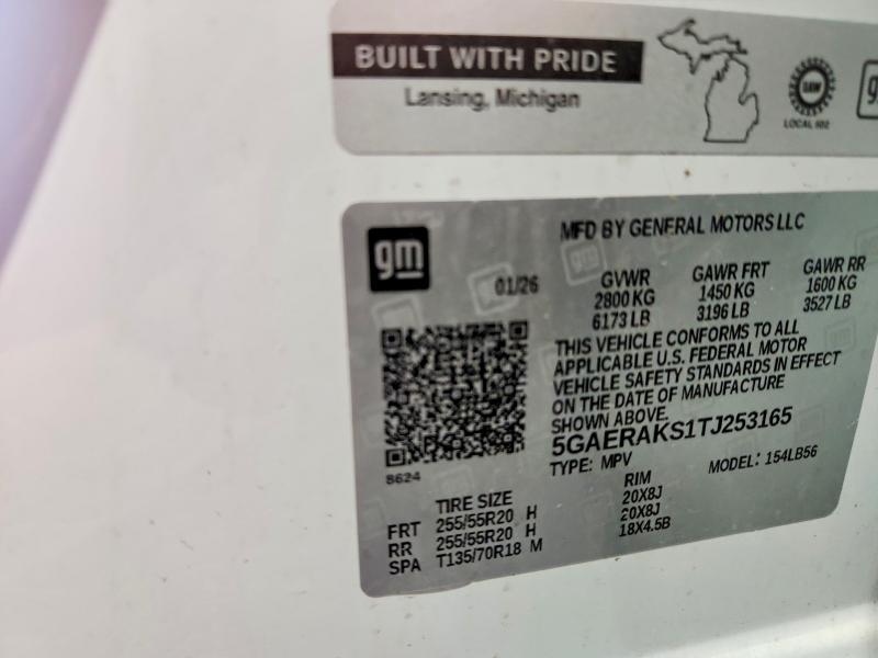 Aukcja sprzedaży 2026 Buick Enclave, vin: 5GAERAKS1TJ253165, numer aukcji: 62890946