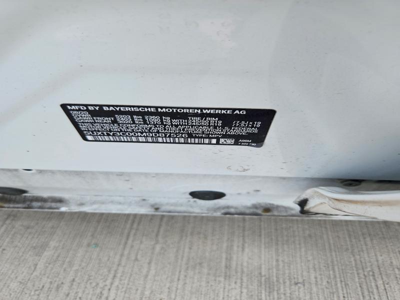 Aukcja sprzedaży 2021 Bmw X3, vin: 5UXTY3C00M9D87526, numer aukcji: 60883256