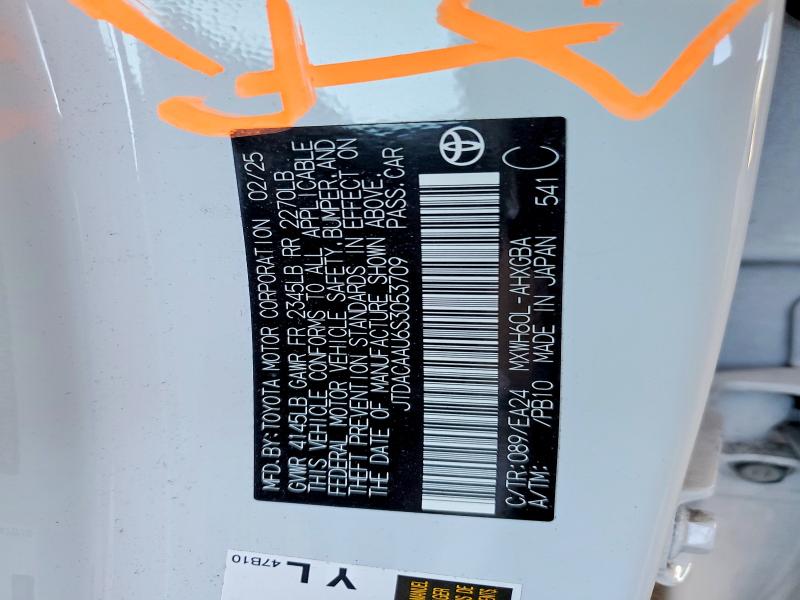Продаж на аукціоні авто 2025 Toyota Prius, vin: JTDACAAU6S3053709, номер лоту: 61934066